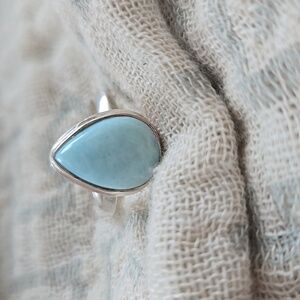 Sterling Silver Teardrop Ring Size 5